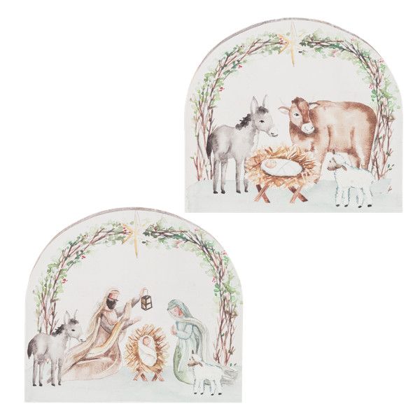 Watercolor Nativity Art Blocks