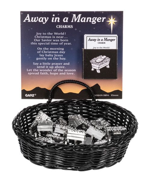 Away in a Manger Charms in a Basket