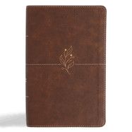 CSB Single-Column Personal Size Bible, Digital Study Edition, Brown Leathertouch