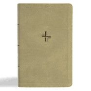 CSB Single-Column Personal Size Bible, Digital Study Edition, Sage Suedesoft Leathertouch