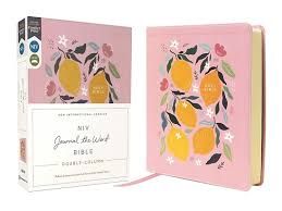 NIV Journal the Word Bible - Double-Column Pink Leathersoft