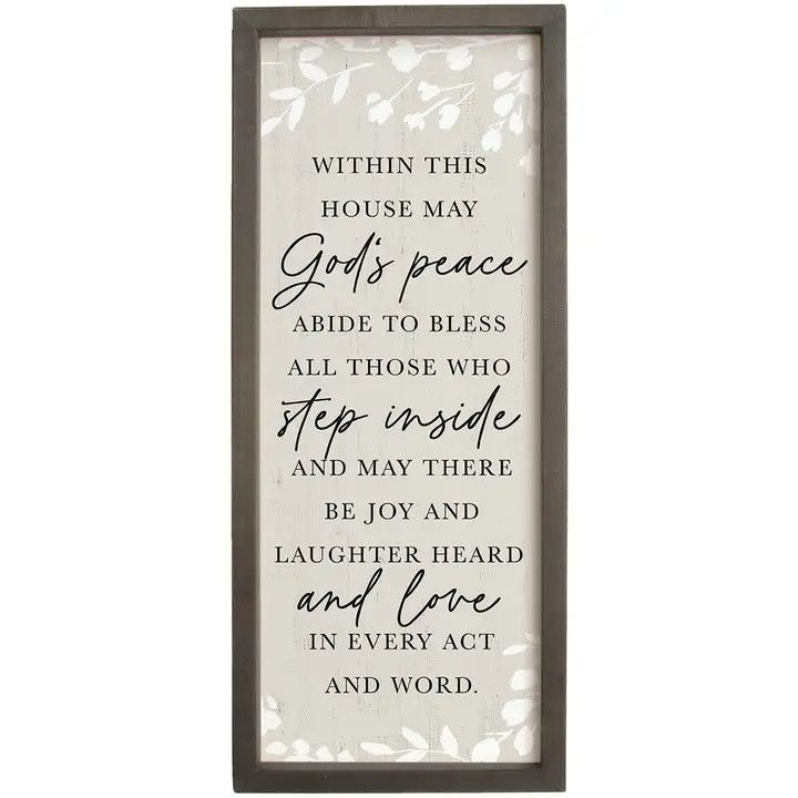 God's Peace Step Inside - Farmhouse Frames