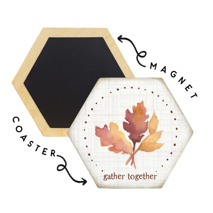 Gather Together Leaf - Honeycomb Coasters