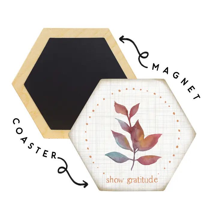 Honeycomb Coasters - Show Gratitude
