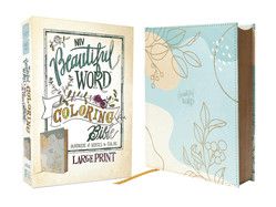 Niv, Beautiful Word Coloring Bible, Large Print, Leathersoft Over Board, Teal: Hundreds of Verses to Color (Beautiful Word)