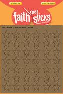 Sticker-Gold Foil Stars (6 Sheets) (Faith That Sticks)