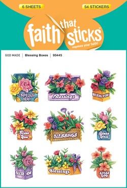 Sticker-Blessings Boxes (6 Sheets) (Faith That Sticks)