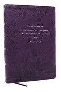 Peace of God Bible: Discover and Experience God&#39;s Shalom Throughout the Bible (Nkjv, Purple Leathersoft, Red Letter, Comfort Print)