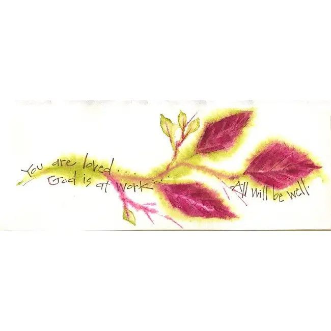 B509LT Coleus Leaves Bookmark packaged with Harney Teabag