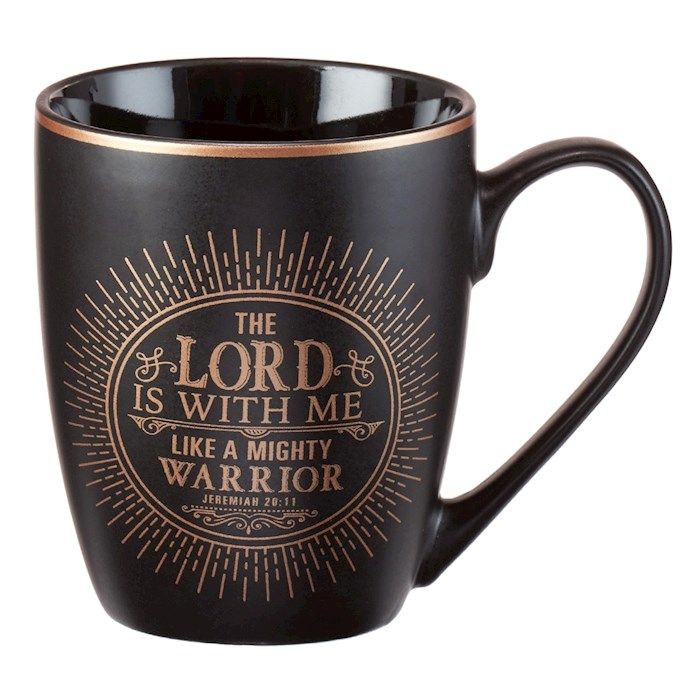 Mug-Lord Is With Me (Jeremiah 20:11)-Brown (13 Oz)