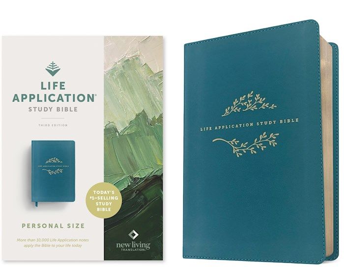 NLT Life Application Study Bible/Personal Size (Third Edition)-Teal Blue Leatherlike
