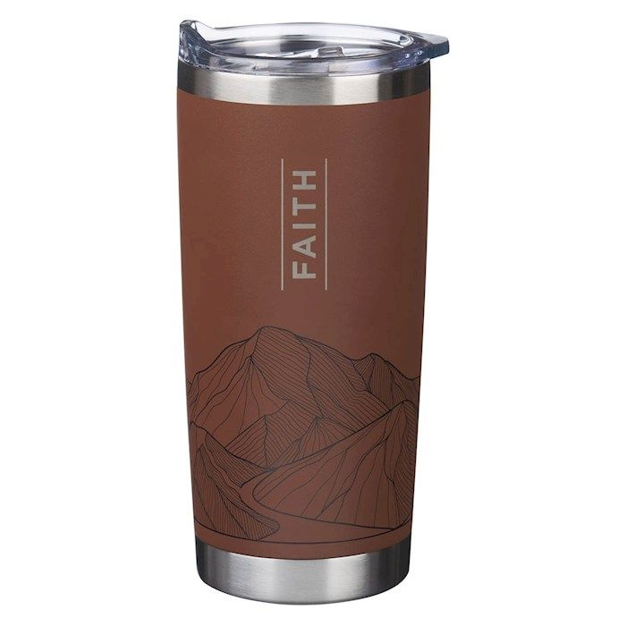 Travel Mug-Faith Mountain (18 oz) (Stainless Steel)