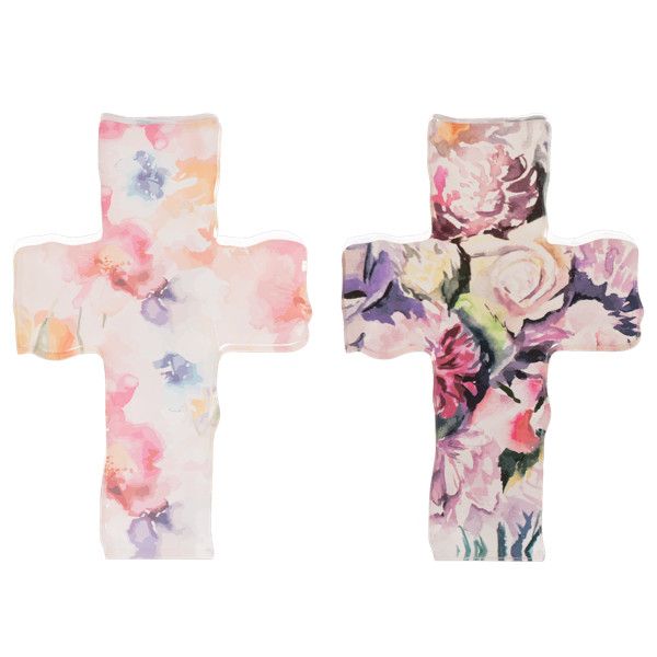 Floral Crosses Figurine