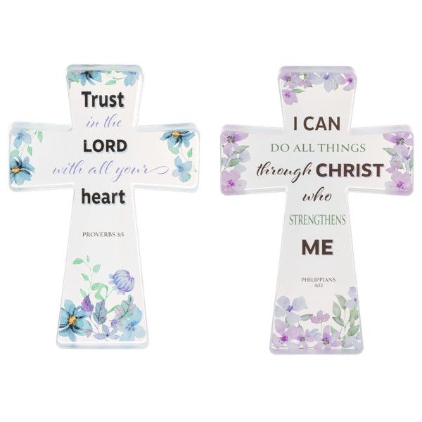 Bible Blessings Cross Figurine