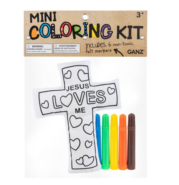 Mini Coloring Kit - Cross