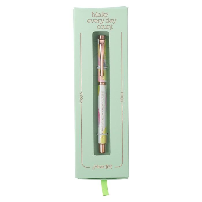 Make Every Day Count Citrus Leaves Gift Pen