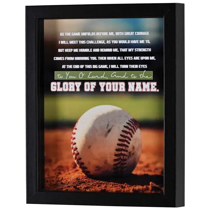 Framed Art Baseball As the Game