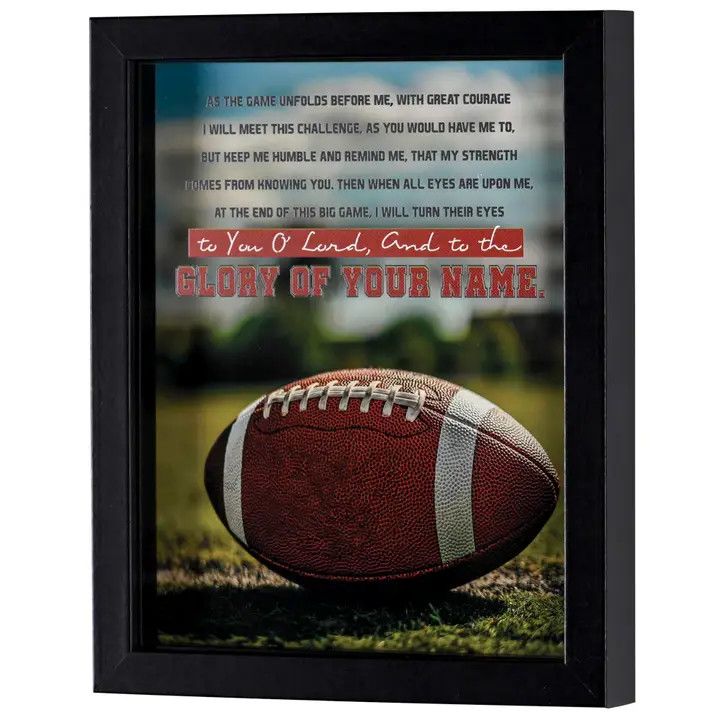 Framed Art Football As the Game