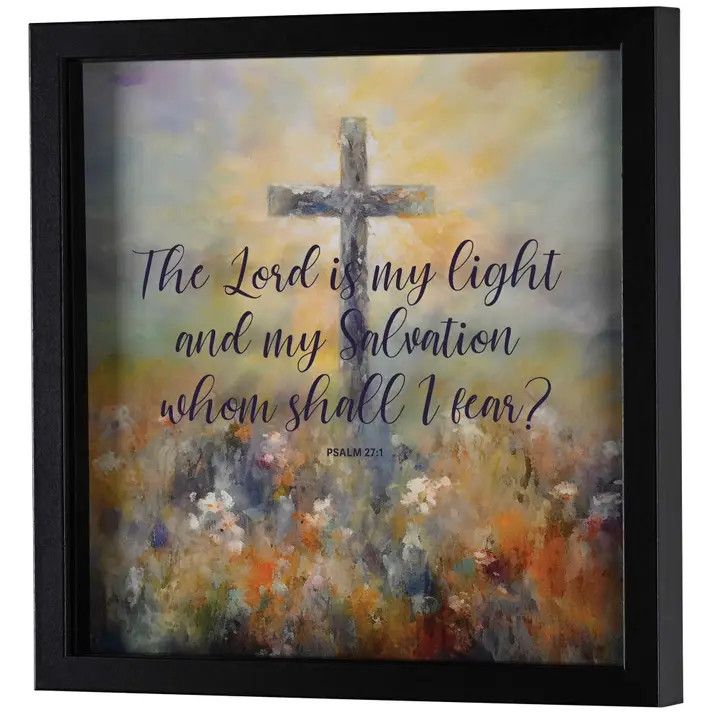 Framed Wall Art the Lord Is My Light