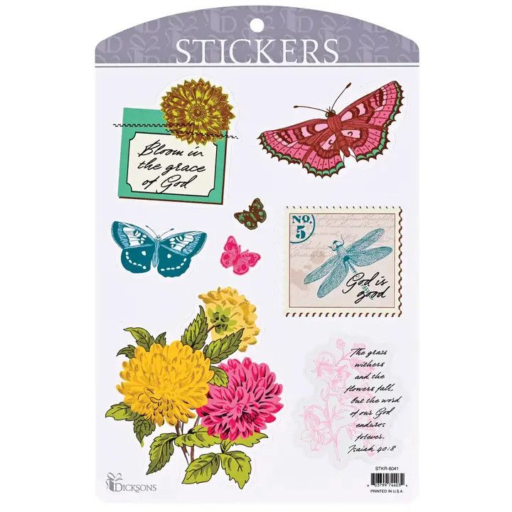 Sticker Butterfly Floral Collection