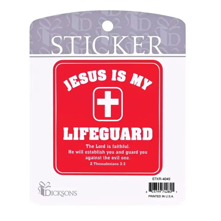 Sticker Jesus Is My Lifeguard