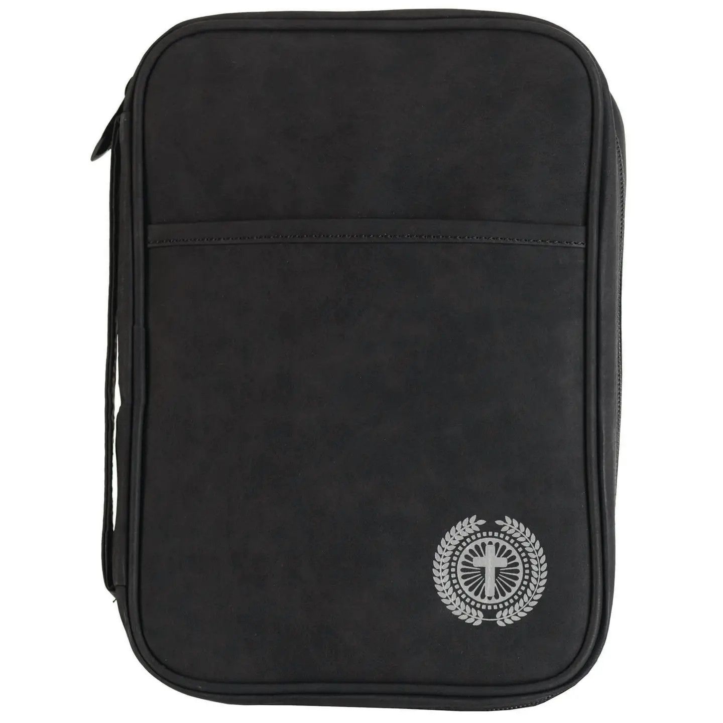 Bible Cover Black with Cross Thinline