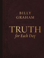 Truth For Each Day (Large Text)-Leathersoft - Billy Graham
