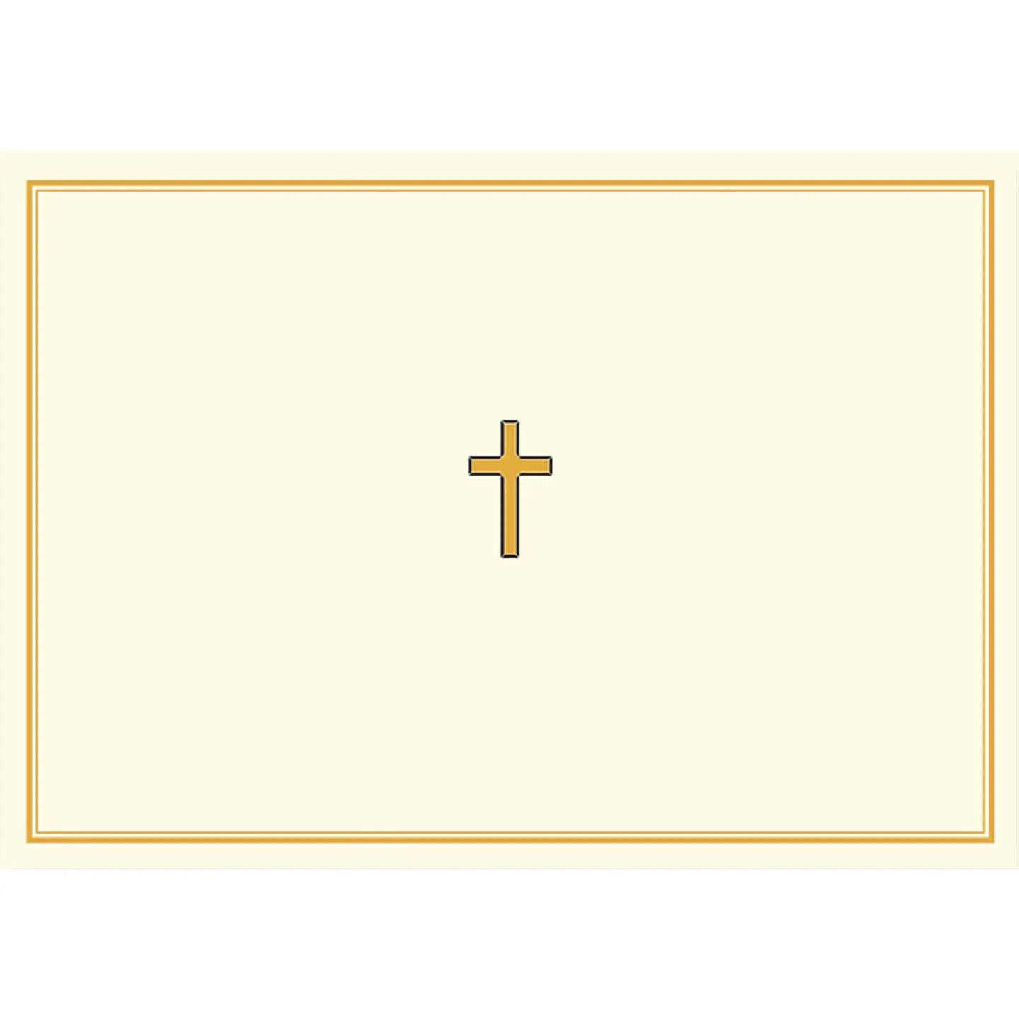 Gold Cross Note Cards
