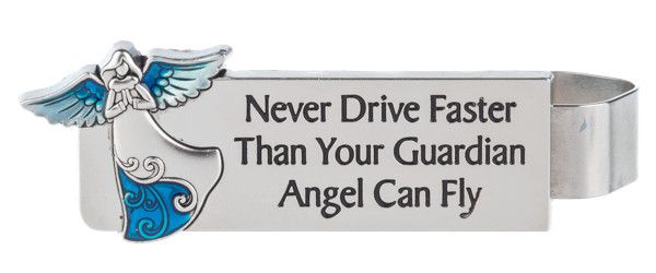 Visor Clip - Never drive faster than your guardian angel can fly
