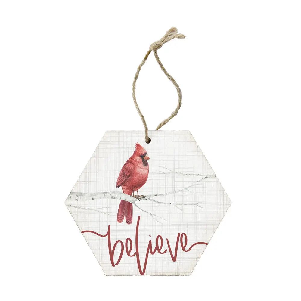 ORH1282-Believe Cardinal Ornament