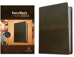NLT Every Man's Bible -Deluxe East-West Grey Ed.