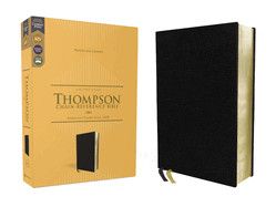 KJV Thompson Chain-Reference Bible (Comfort Print)-Black European Bonded Leather