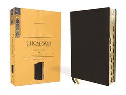 KJV Thompson Chain-Reference Bible/Large Print (Comfort Print)-Black Genuine Cowhide Leather Indexed