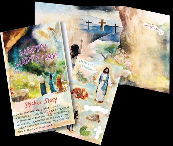 Sticker Activity Booklet-Easter-Happy, Happy Day!