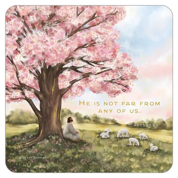 GCO99634  Blossoms of Hope Faith coaster with foil