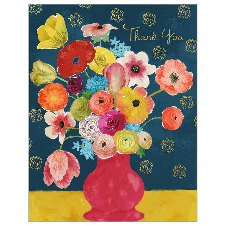 NCB99762  Pretty Floral Notecard Boxed Set w/ Foil