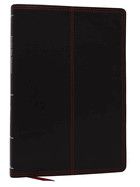 Nkjv-Net Parallel New Testament with Net Translators' Notes, Black Leathersoft, Red Letter, Comfort Print