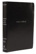NKJV, Reference Bible, Center-Column Giant Print, Leather-Look, Black, Thumb Indexed, Red Letter Edition, Comfort Print