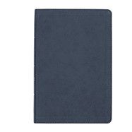 CSB Large Print Thinline Bible-Navy LeatherTouch