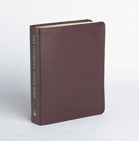 ESV Lutheran Study Bible-Sangria Bonded Leather