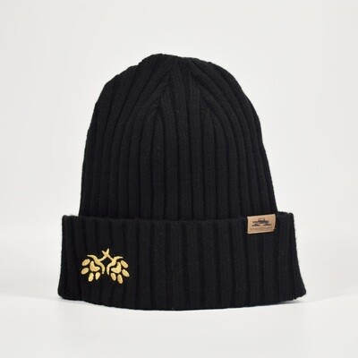 KSH - Stocking Hat - Black w/Gold HopPaw