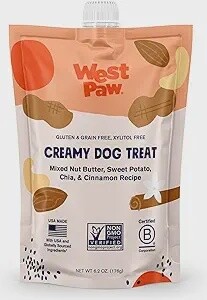 West Paw - Creamy Dog Treats, Flavor: Peanut Butter Banana