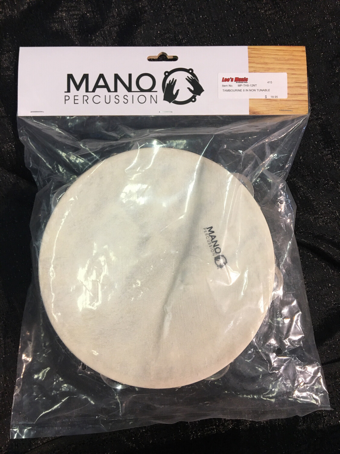 Mano Percussion 8” Tambourine Non Tuneable MP-TH8-12NT