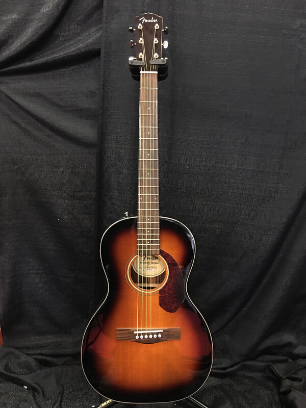 Fender CP-140SE Parlour Acoustic Electric w/ Bag - 3 Tone Sunburst 0962712232