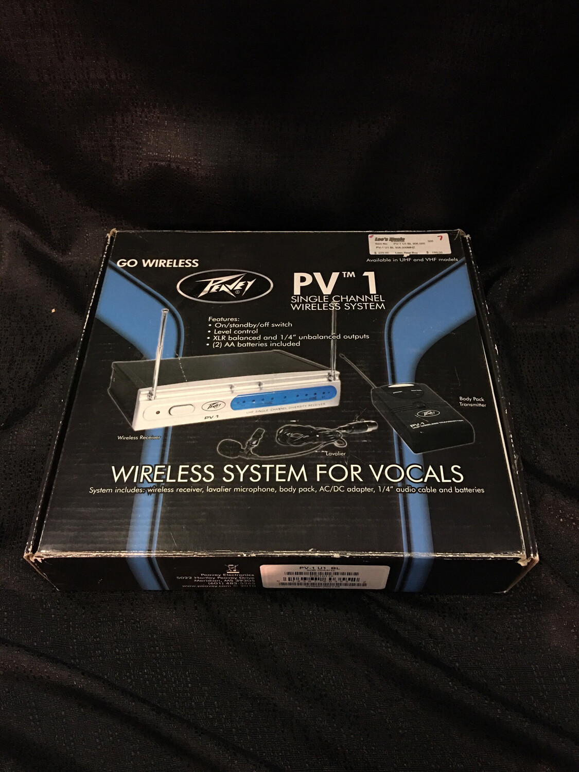 Peavey PV1 Single Channel Wireless Vocals System