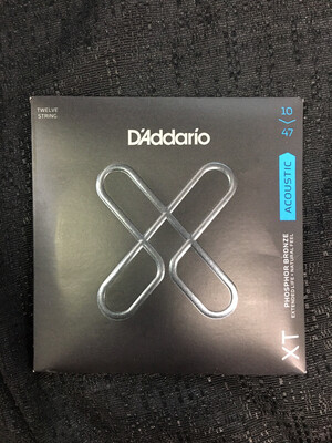D’Addario - XT Phosphor Bronze 12 String .014 - .046 Light Gauge Acoustic Guitar Strings     XTAPB1047-12