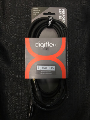Digiflex - 15ft Pro Adapter XLR Female To 1/4” Male Mono       HXFP-15