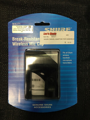 Shure Break Resistant Wireless Microphone Clip    WA371