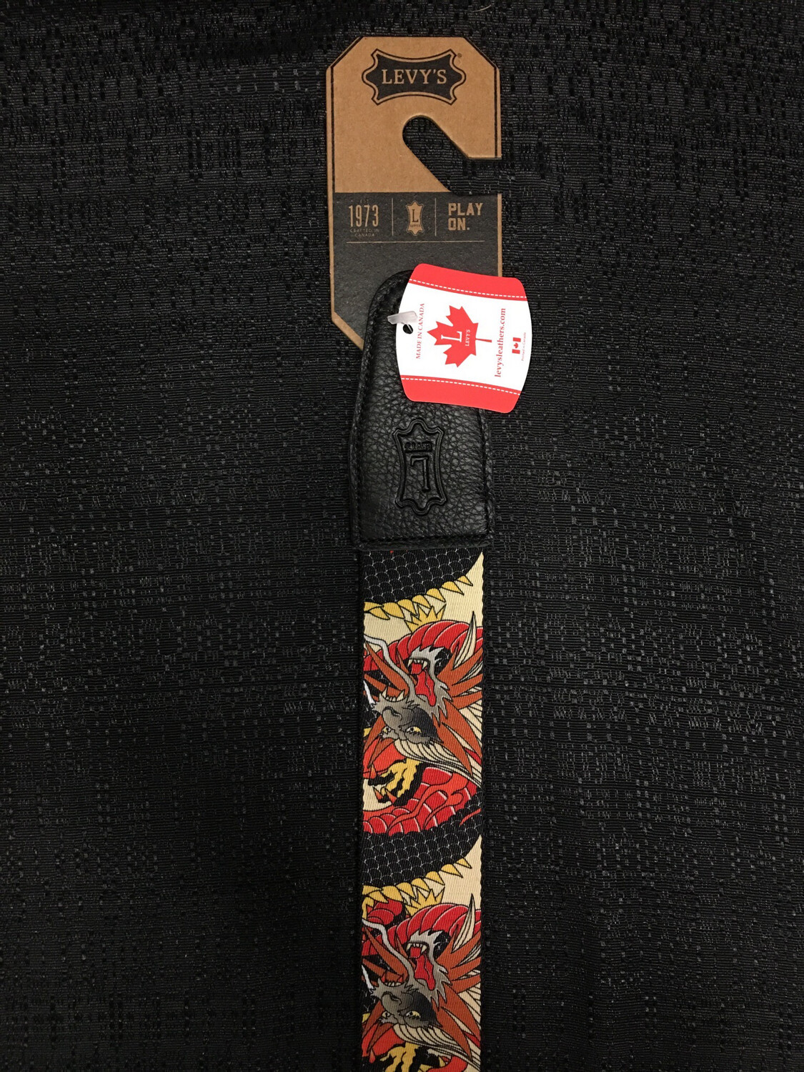 Levy’s 2” Japanese Dragon Polyester Guitar Strap        MPD2-123
