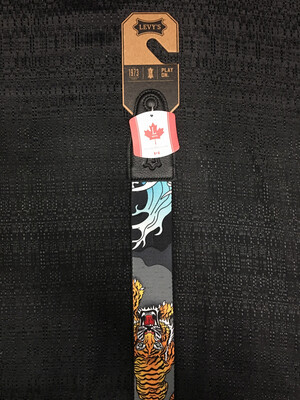 Levy’s 2” Japanese Tiger Polyester Guitar Strap      MPD2-124